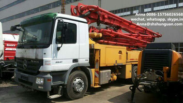 China Bomba concreta montada caminhão usada 300 quilowatts de bomba concreta com o chassi do caminhão do Benz fábrica