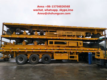 China 40 toneladas de suspensão mecânica usada carga útil da mola de lâmina dos reboques do caminhão fábrica
