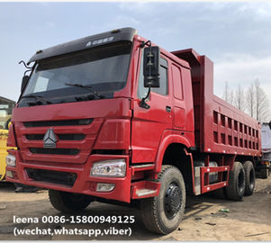 China Howo diesel 375 usou a caixa de 25-30 toneladas da descarga da capacidade 16-20 Cbm dos caminhões basculantes distribuidor