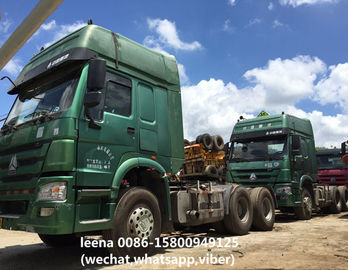 China segundo lhd diesel da cabeça do trator da cabeça 6x4 do caminhão do howosino do diesel 375 da mão PARA A VENDA EM SHANGHAI fornecedor