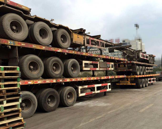 40 toneladas de suspensão mecânica usada carga útil da mola de lâmina dos reboques do caminhão